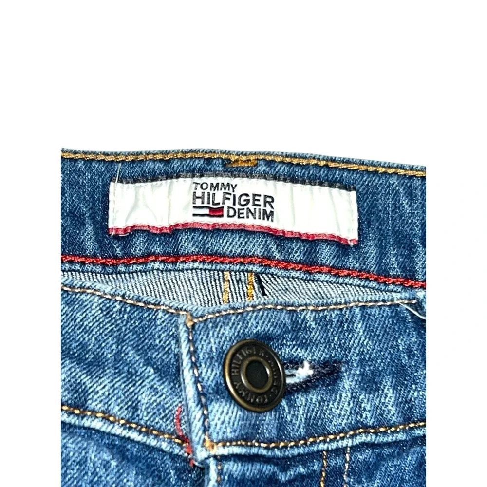 TOMMY HILFIGER MEN'S JEANS SZ 31x30 RELAXED FIT STRAIGHT LEG MEDIUM WASH ZIP FLY
